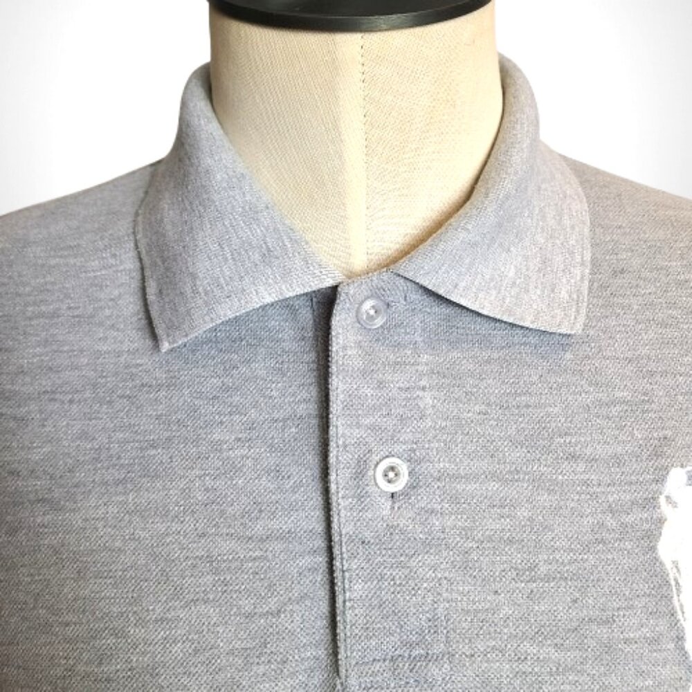 Polo Ralph Lauren Gray Polo Shirt – White Big Pony Logo – Men’s XL - Picture 3 of 9